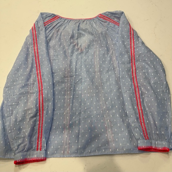 EUC Lilly Pulitzer Mardi Long Sleeve Chambray Top - Picture 8 of 8